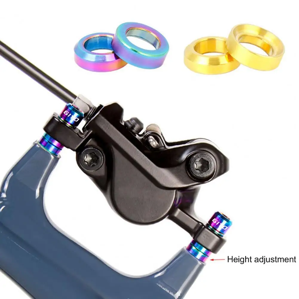 

4 Pcs Metal Brake Caliper Fixed Bolts Hard Anti-abrasion Stem Headset Spacer for Mountain Bike
