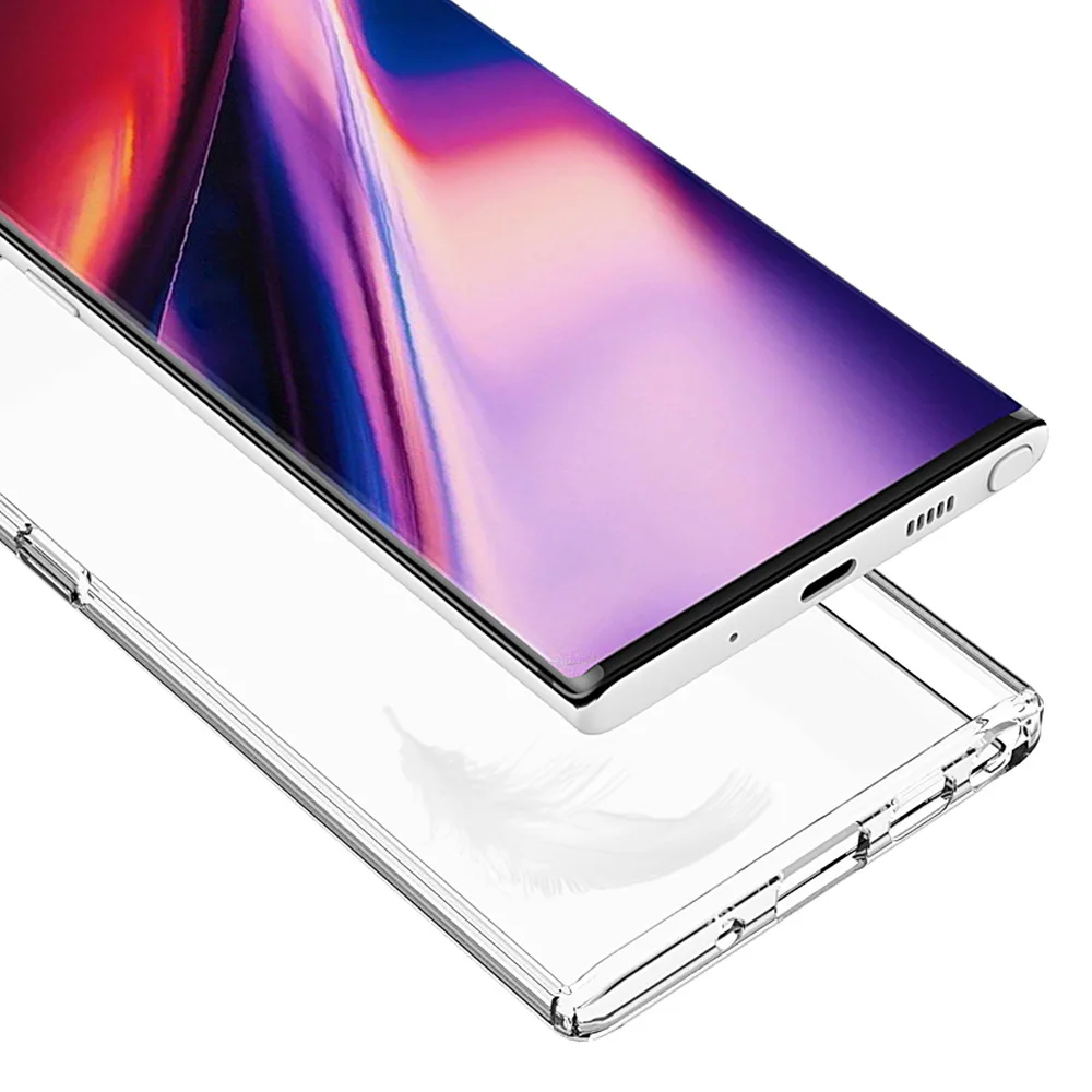 Прозрачный жесткий акриловый чехол HD для Samsung Galaxy Note 10 + 20 S20 Ultra Pro Note10 Plus 8 9 S8 S9 S10 S10e
