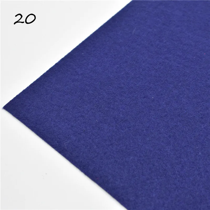 Felt 20 1 шт., ручная работа, фетровые цветы, ручная работа, для кукол, для валяния, шерсть 30/15 см, 60 цветов - Цвет: Felt 20
