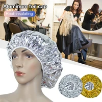 shower cap heat insulation aluminum foil hat elastic bathing cap for women hair salon bathroom