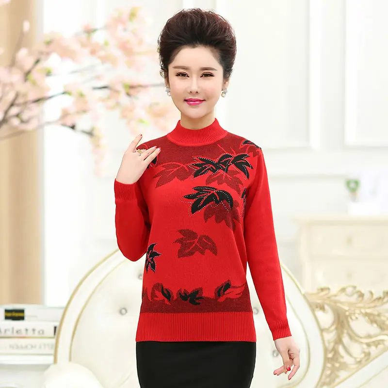 2019 осень и зима среднего возраста пожилых людей удобная женская мать носить