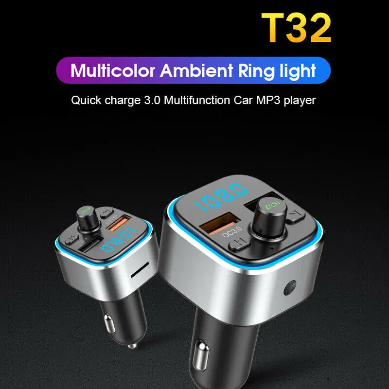 Новинка T32 телефон FM-передатчик радио MP3 музыкальный плеер с USB-портом |