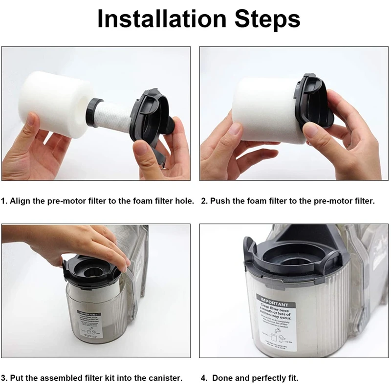 

Filter Roller Brush Kit for Shark Flex DuoClean HV390,HV391,HV392 Vacuum Cleaner Parts