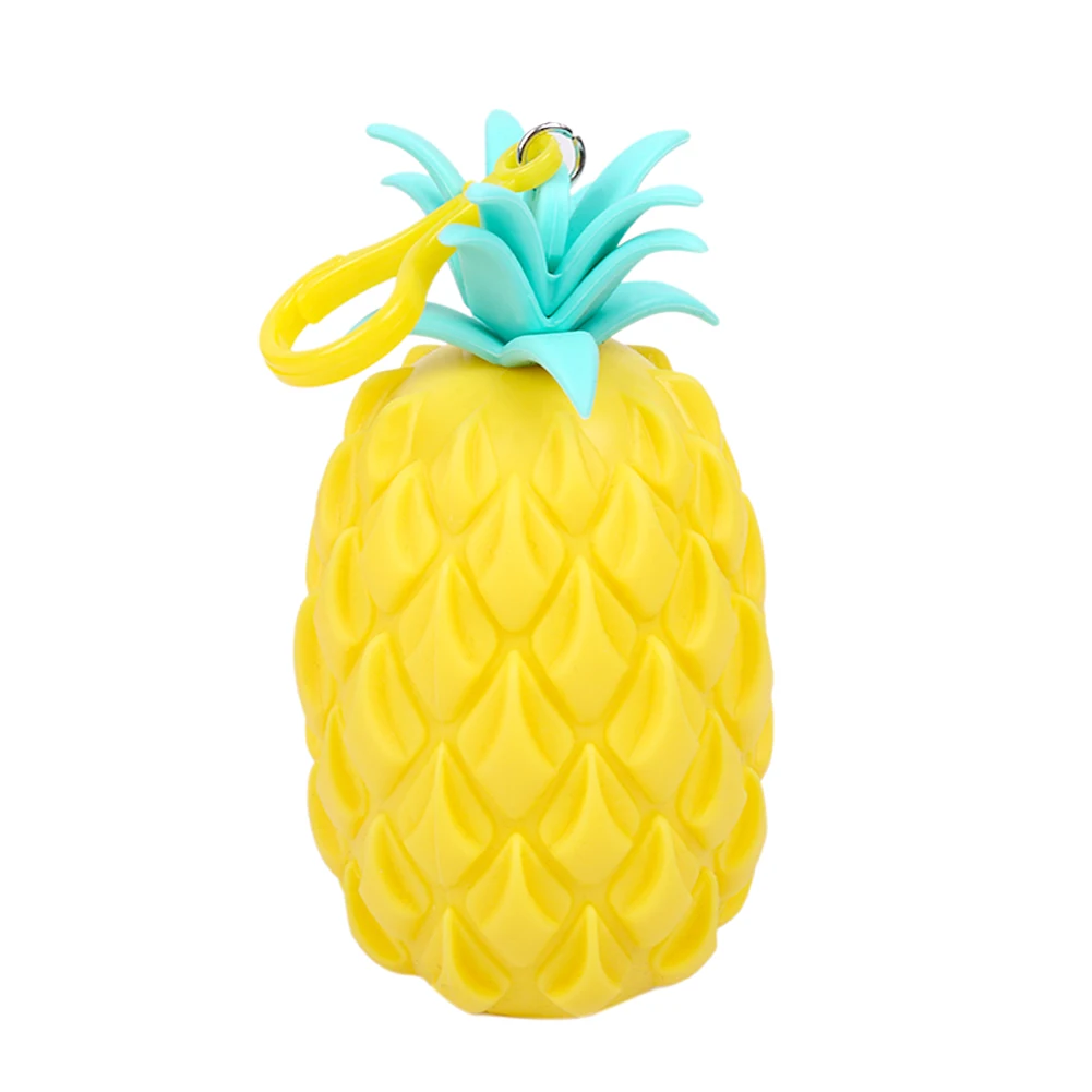 

Cute Pineapple Messenger Bag Rubber Kids Girl Mini Retro Shoulder Bag Handbag Vintage Shoulder Handbag Money Purse