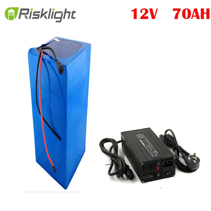 12V 70ah литий ионный аккумулятор с зарядным устройством для системы солнечной