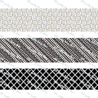 geometric patterns printed grosgrain ribbon fashion ribbon handmade crafts woven brand labels gift packaging 50 yards