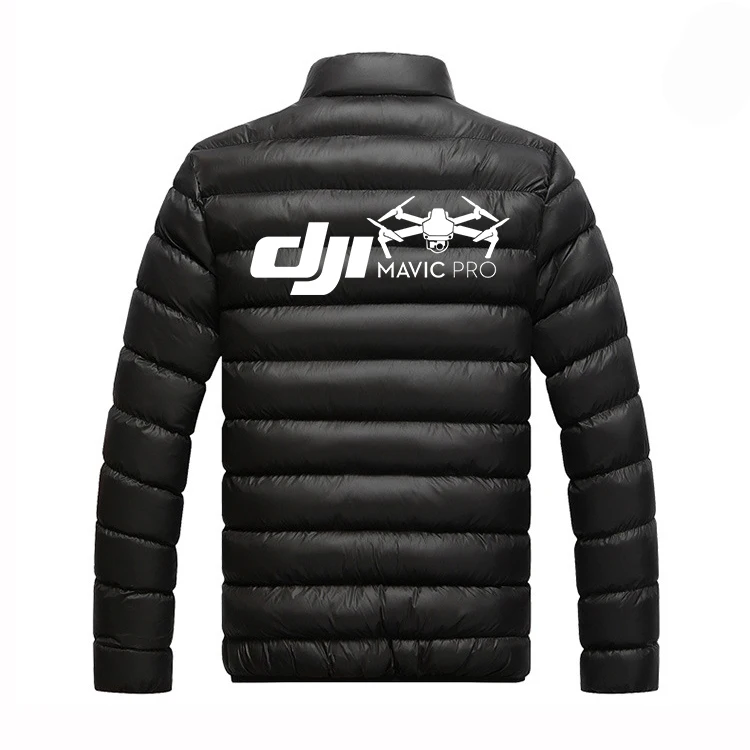 

New 2021 Winter Mans Autumn Dji Mavic Pilot Logo Jackets Warm Outwear Brand Slim Mens Casual Cotton Sports Padded Harajuku Coats