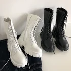 Женские спортивные ботинки на платформе, ботинки на молнии с круглым носком, Осень-зима 2022