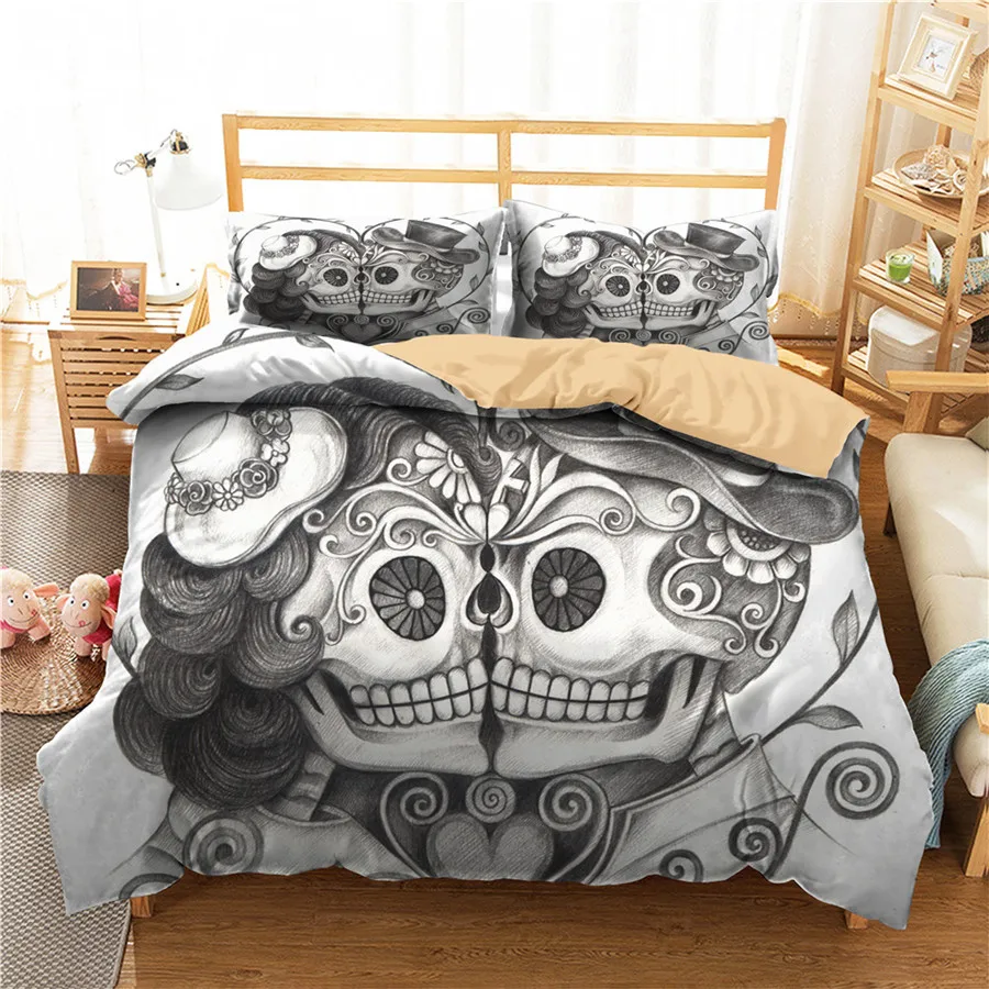 Комплект постельного белья с 3D принтом пододеяльник постельное белье домашний