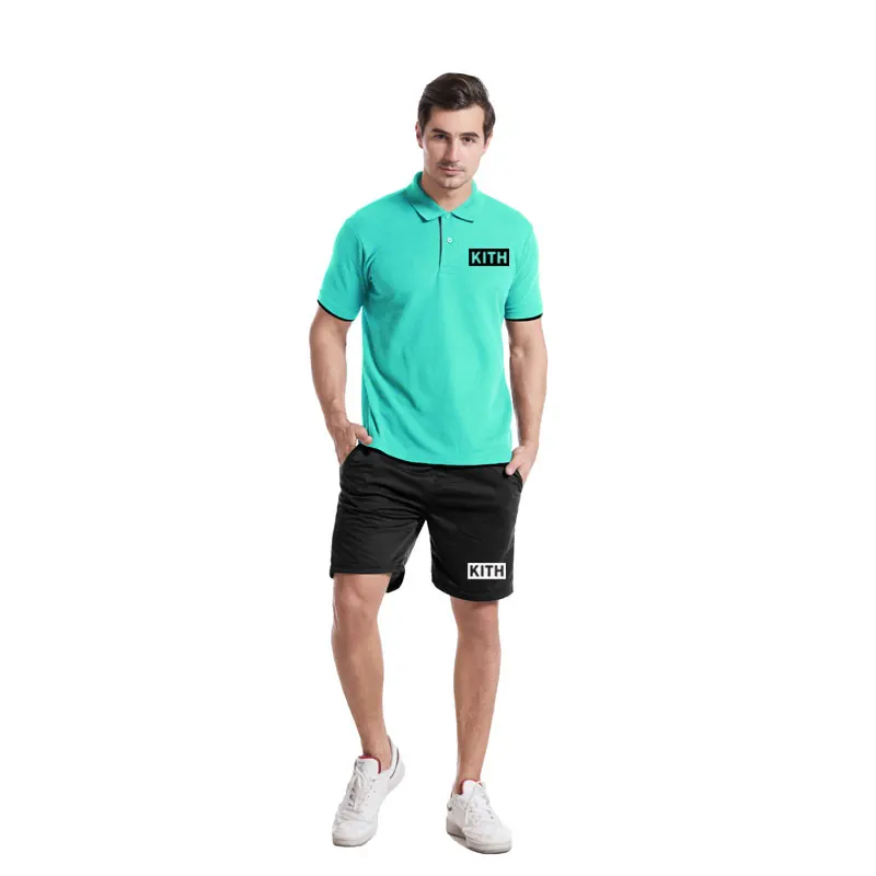 

Men'S Casual Short-Sleeved Polo Shirt Lapel 2021 Set Youth Short-Sleeved Korean Edition T-Shirt Classic Set Polo Shirt Trend