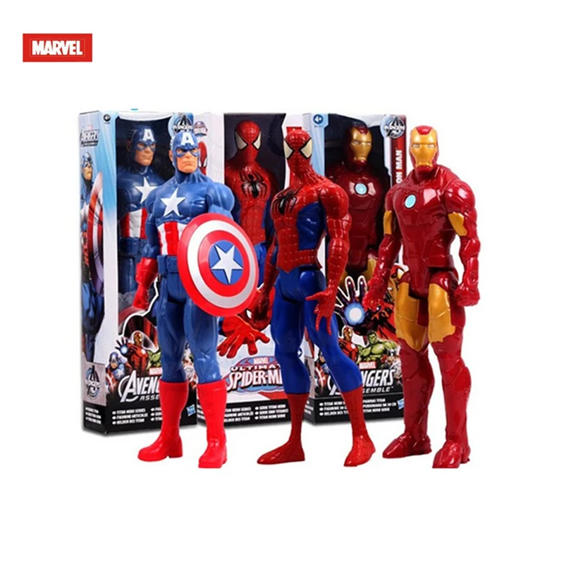 30 см Disney игрушки Фигурки супергероев Marvel Мстители танос &quotХалк&quot &quotКапитан