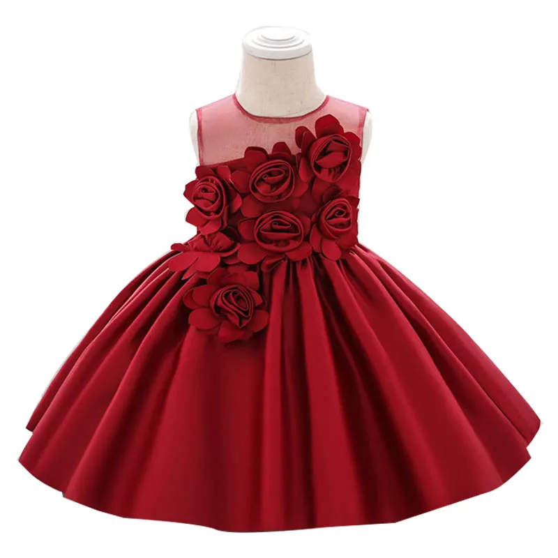 

Summer Baby Girls Dress Christening Infant 1st Year Birthday Party Dress For Baby Girls Elegant Princess Dress Children Clothes