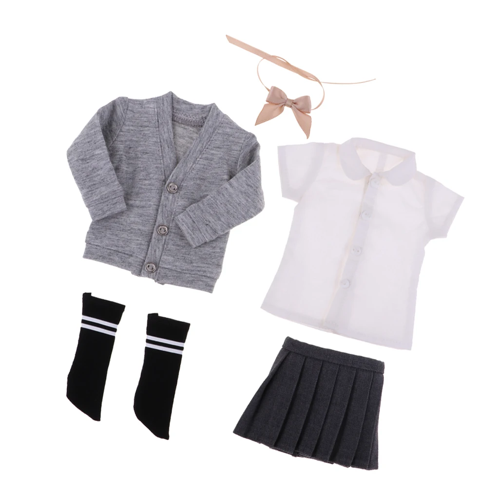 Очаровательная школьная форма для шарнирных кукол 1/6 (полный комплект) | Игрушки и