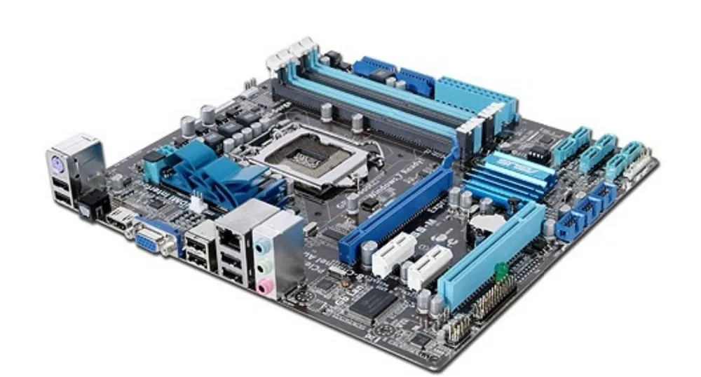 Материнская плата ASUS P7H55-M LGA 1156 DDR3 для i3 i5 i7 cpu 16 Гб H55 б/у настольная Материнская плата ПК в продаже