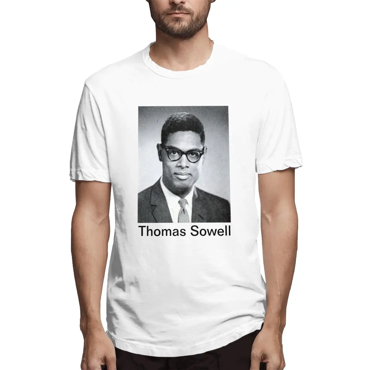 

Thomas Sowell Graphic Tee Men's Short Sleeve T-shirt Funny Tops