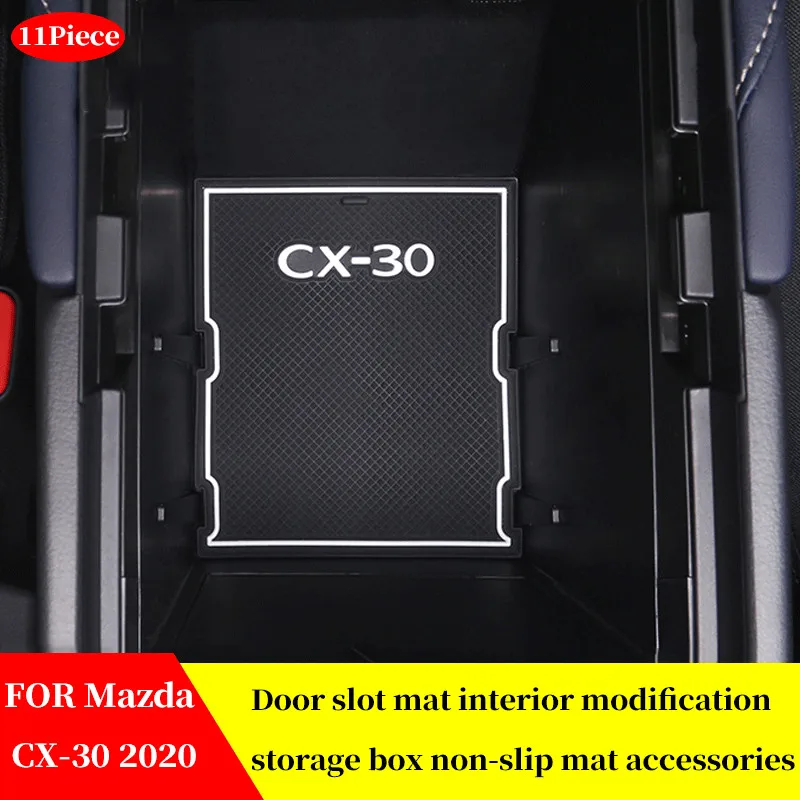 FOR Mazda CX-30 CX30 2020 Door slot pad storage box pad water cup pad anti-slip pad central control interior modification pad
