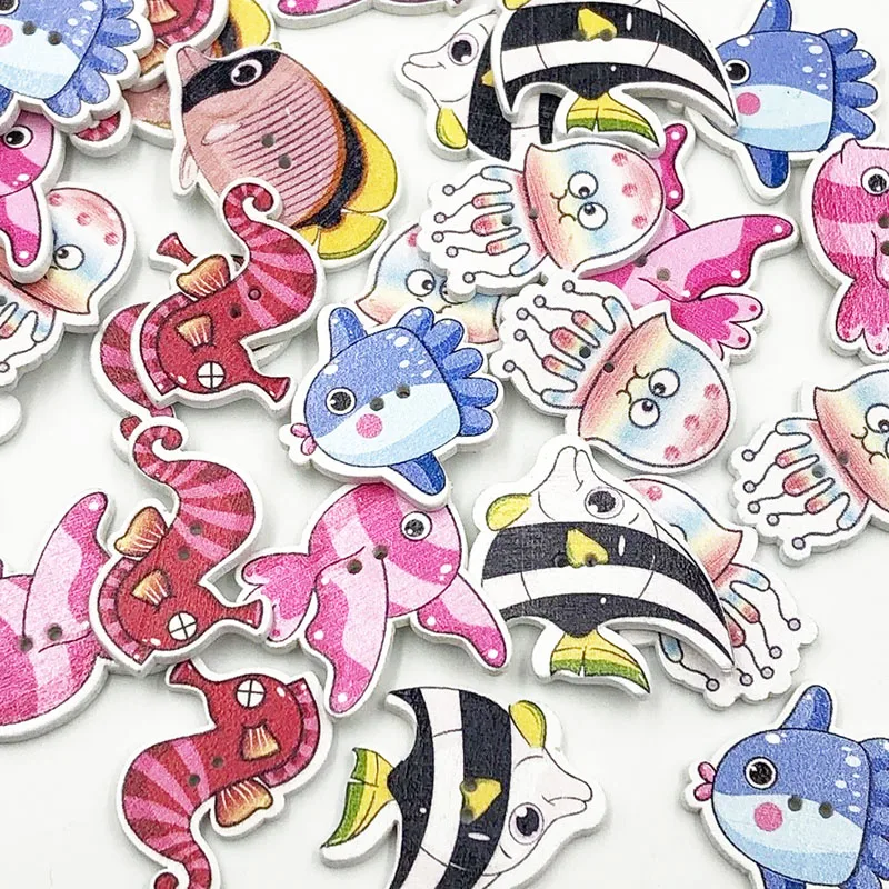 50 шт. деревянные пуговицы с двумя отверстиями | Дом и сад