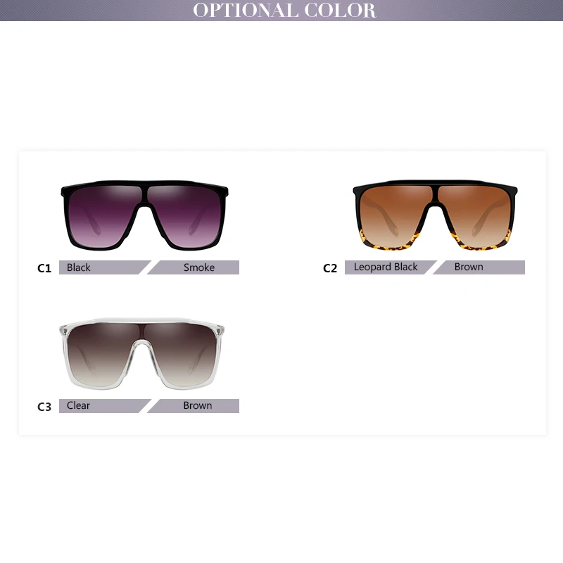 Женские солнцезащитные очки в большой оправе градиентные Max Glasiz Летний стиль