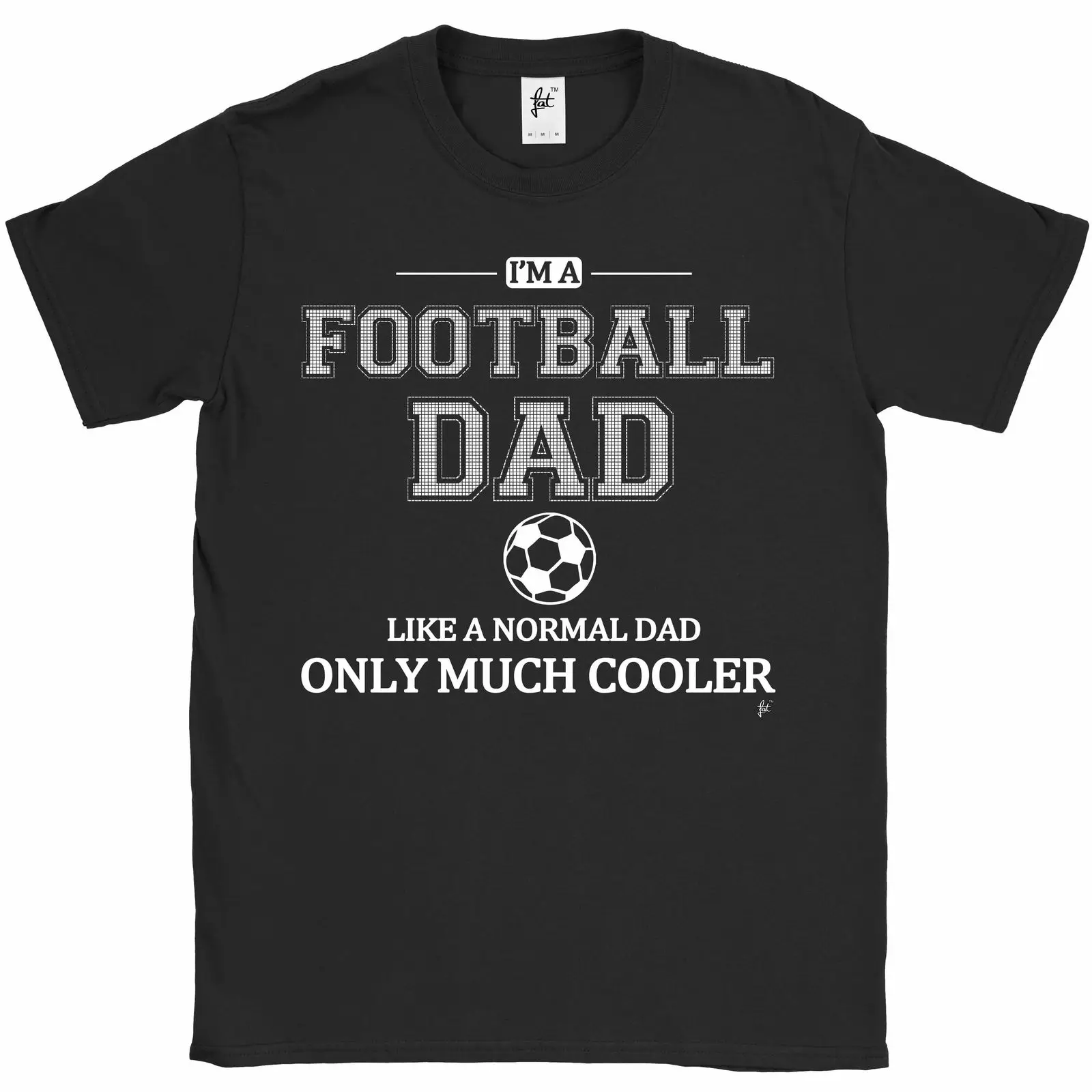 Я футбольный папа как обычный только гораздо круче отцов День Мужская футболка