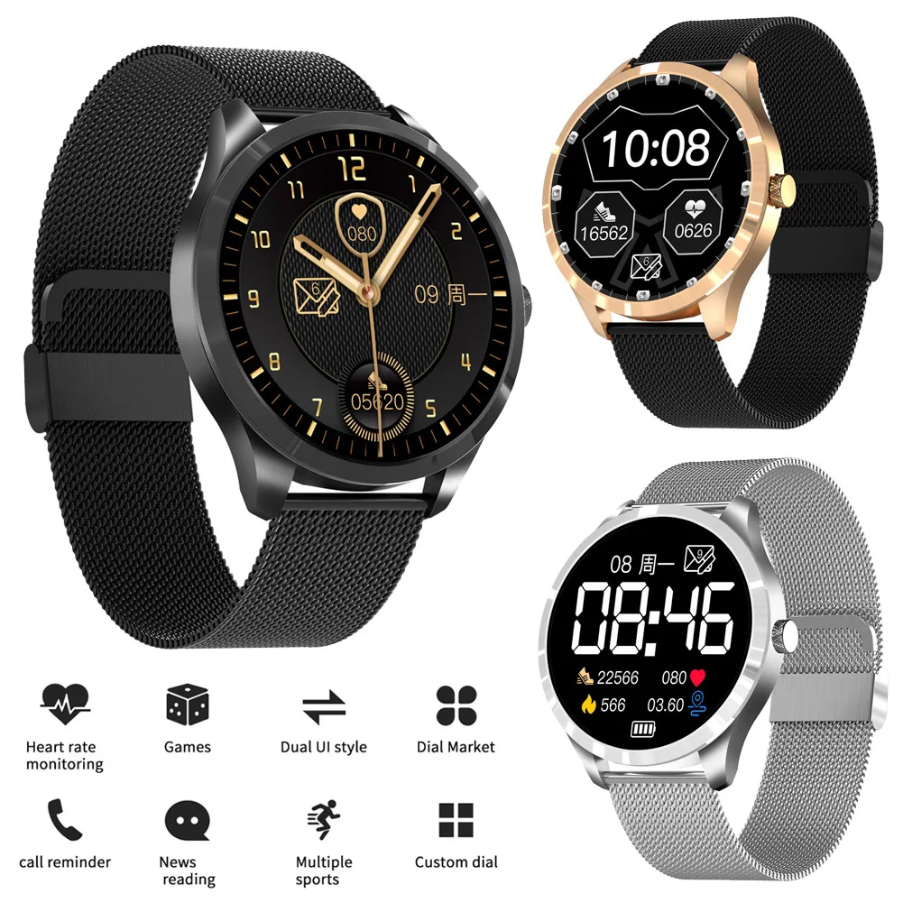 

Heart Rate Monitor Smartwatch Activity Fitness Tracker Steps Count Watch Men Women Wristwatch for iOS iPhone Android Phones