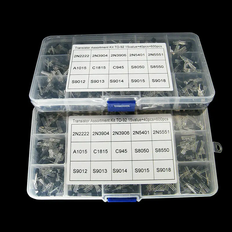 600 шт./компл. 15 видов транзистор TO-92 Ассортимент Набор синхронизированных