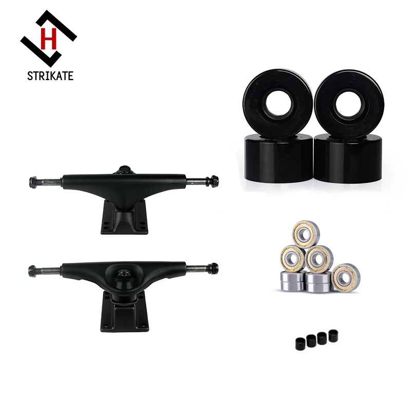 STRIKATE 5 дюймов скейтборд колеса тележки никели мост с 56X34mm Серебряный