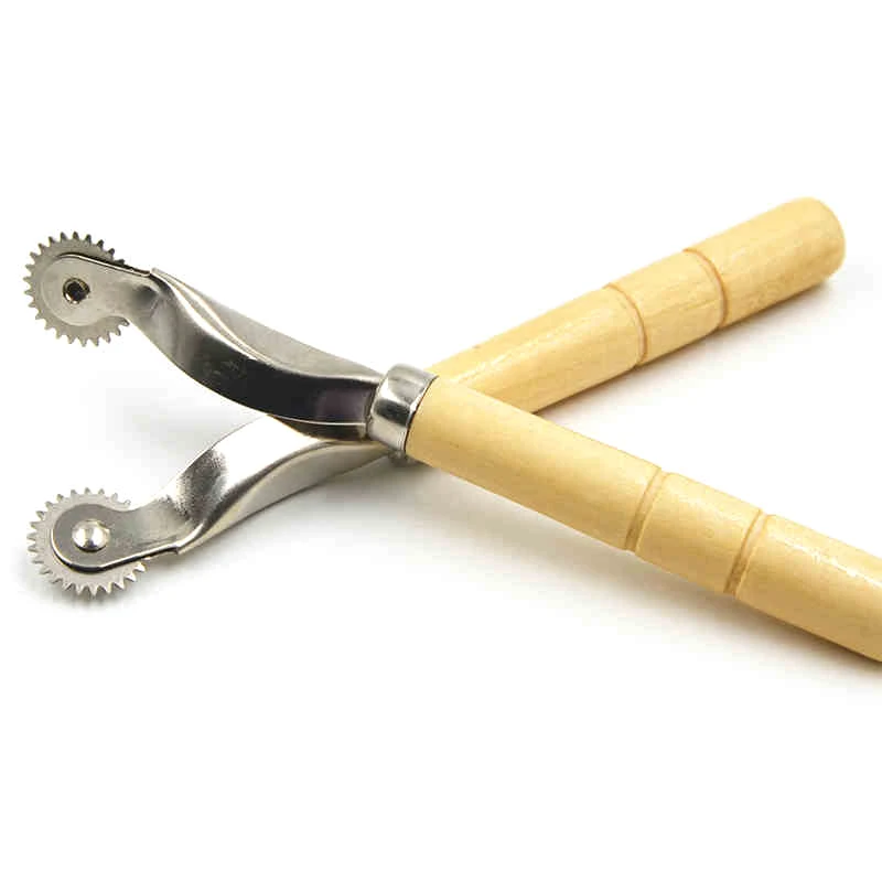 1 шт. практичный инструмент для шитья кожаных тканей с деревянной ручкой|tracing