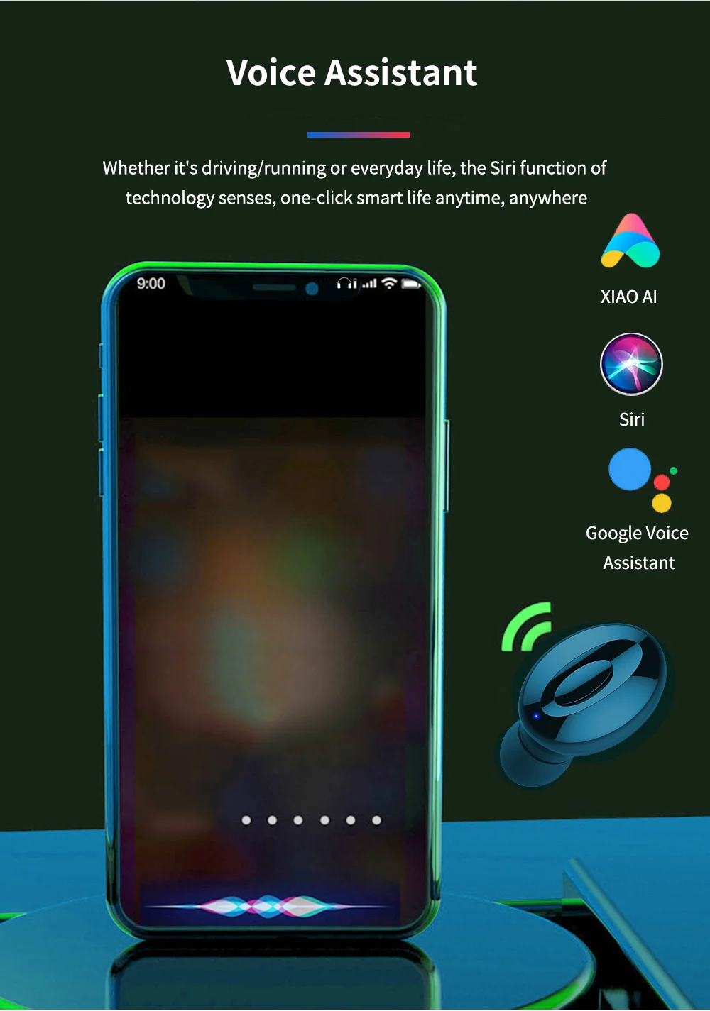 FBYEG XG15 настоящие беспроводные наушники, Bluetooth наушники, спортивные наушники для телефона с зарядной коробкой, игровая гарнитура с микрофоном