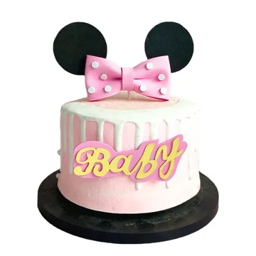 Украшения для торта на день рождения Микки Маус Минни выпечка украшения топпер