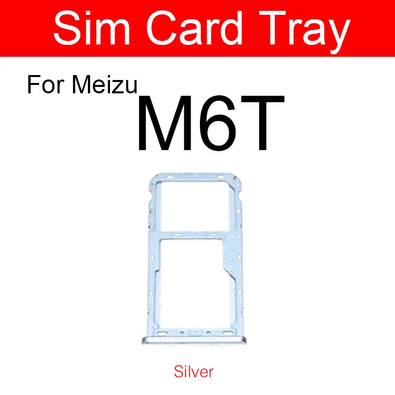 Лоток для Micro Sim-карты Meizu Meilan Blue Charm M6T M811h M811q SD Reader слот запасные части ремонта |
