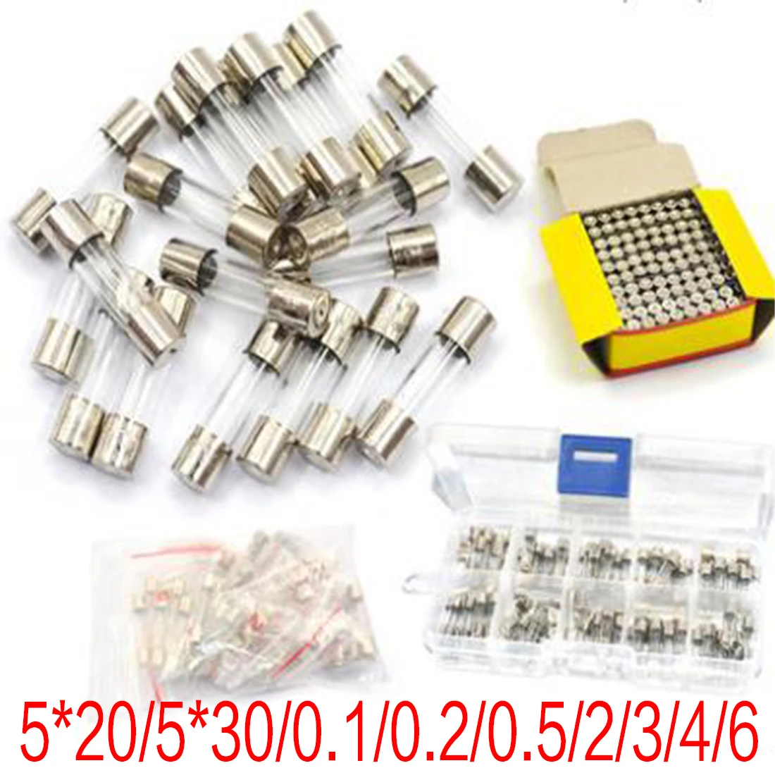 

100PCS Fuse 5*20 Glass Fuse 250V 0.5A 1A 2A 3A 4A 5A 10A 15A More Sizes And Models Can Be Purchased In Store