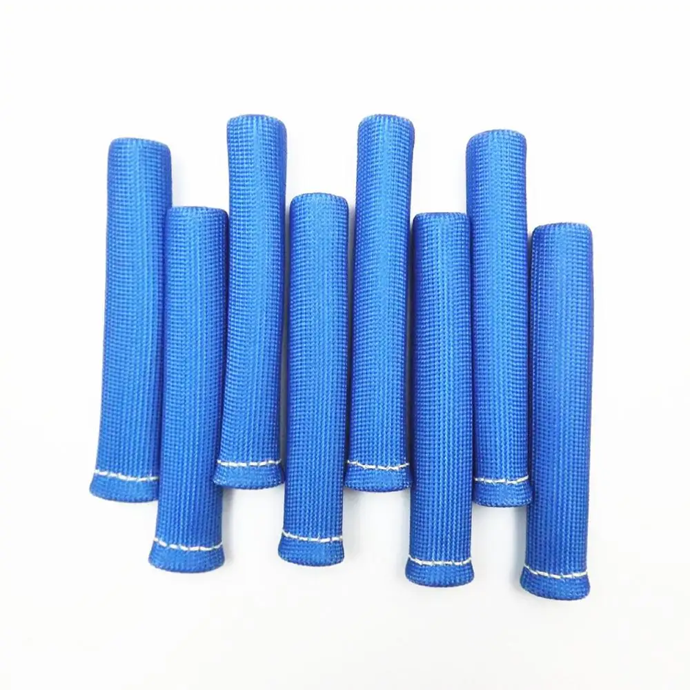 Новые синие 8 шт 1200 свечи зажигания проволочные сапоги тепловой защиты рукава SBC