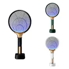 Перезаряжаемая Высоковольтная Электрическая мухобойка 2 в 1