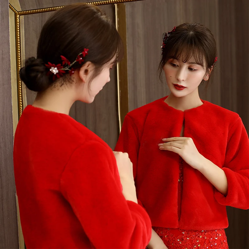 Мягкая куртка из искусственного меха для женщин пальто с рукавами болеро модное