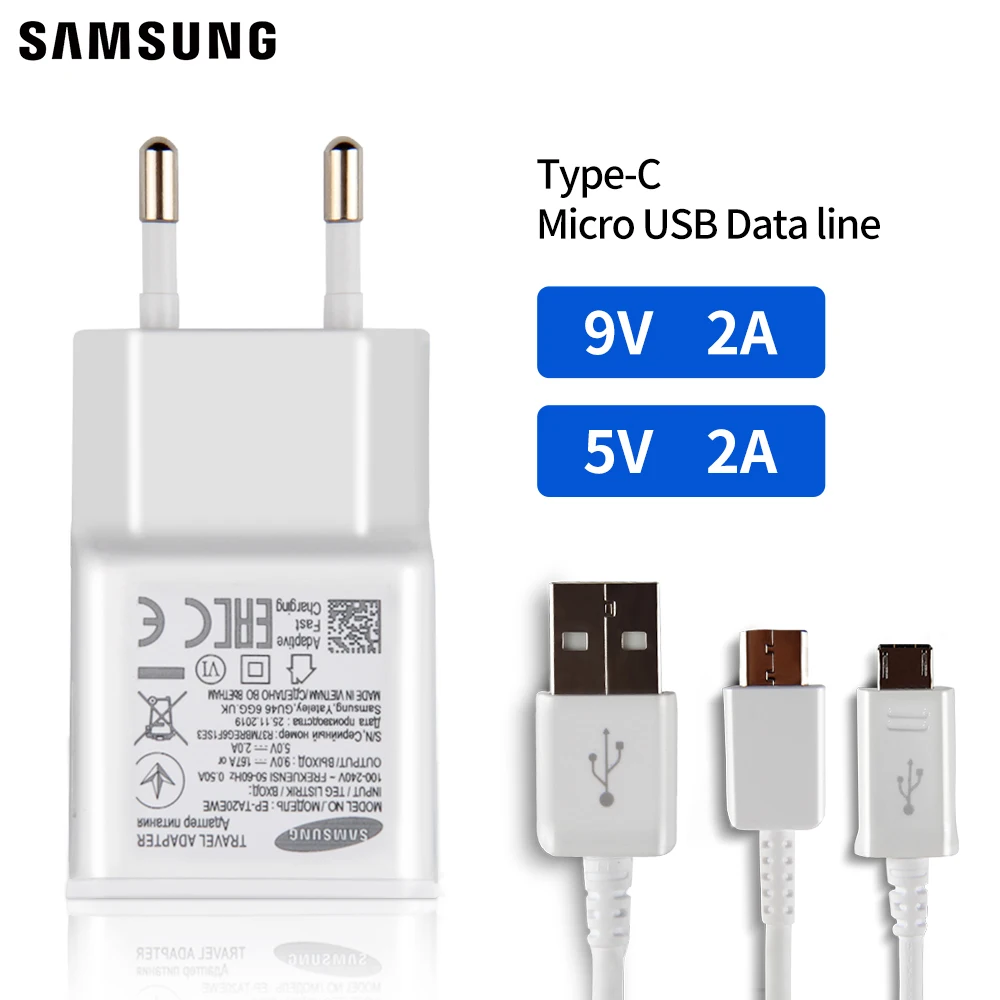 Samsung оригинальный сетевого дорожного зарядного устройства для Galaxy S20 S10 SM G9750 S8 + S4