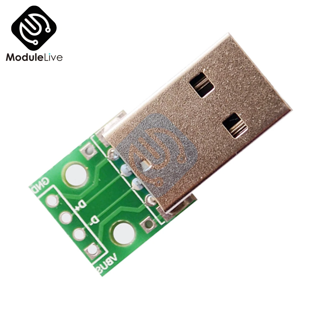 Адаптер USB для DIP адаптера конвертер 4 pin 2 54 мм печатной платы источник питания