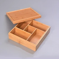 bamboo fruit tray dried fruit trays plates creative home living room bamboo fruit snack candy holder storage box