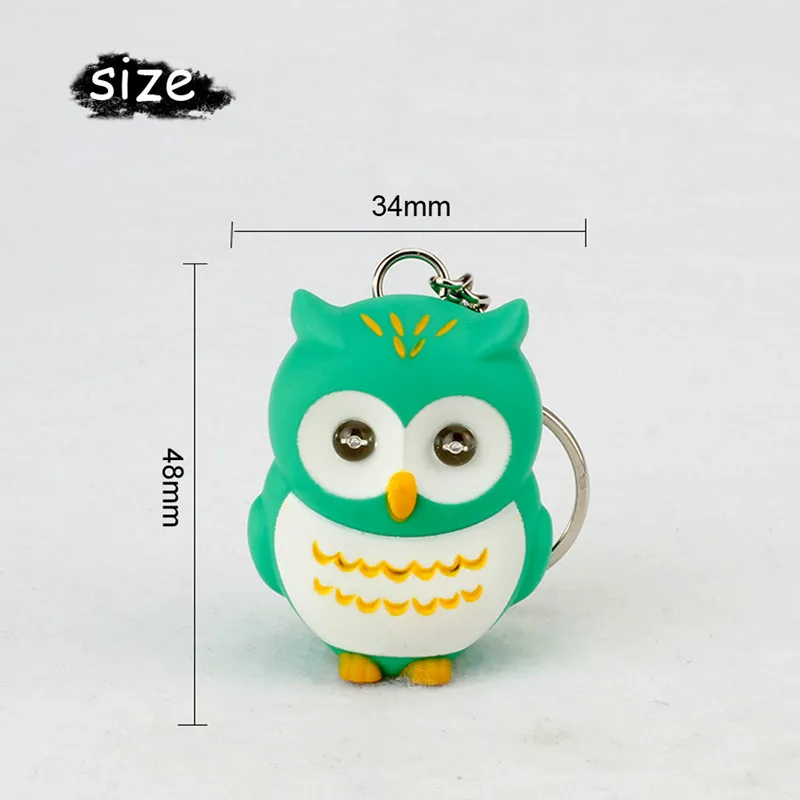 6 шт./Лот оптовая продажа брелок со светодиодной подсветкой в виде совы|owl led|key chain