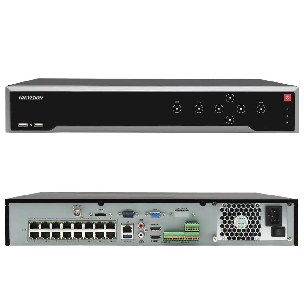 Оригинальный Сетевой видеорегистратор HIK 32CH с питанием по Ethernet 16 P 32 канала портов
