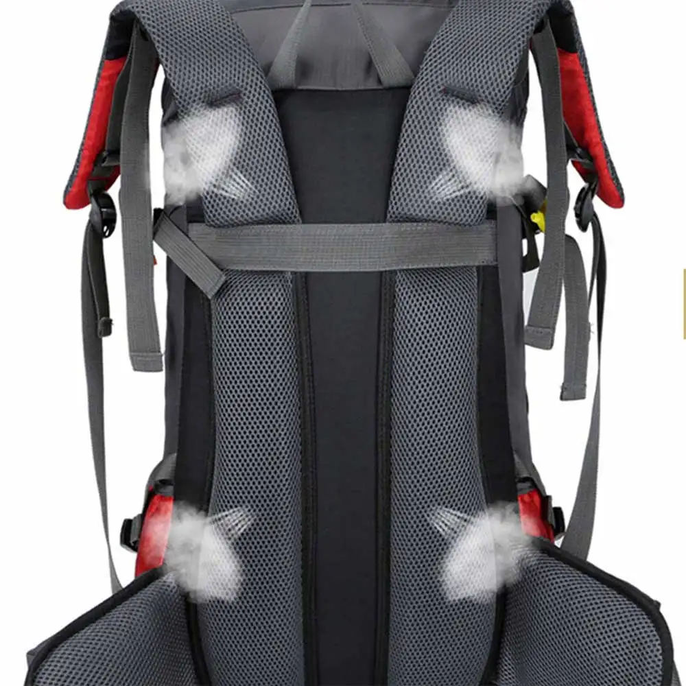 

60L Outdoor Backpack Camping Climbing Bag Waterproof Mountaineering Hiking Backpacks Molle Sport Bag Climbing Rucksack