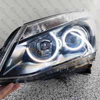 for isuzu d max dmax ii ultra bright dual color switchback day light turn signal light smd led angel eyes kit halo rings