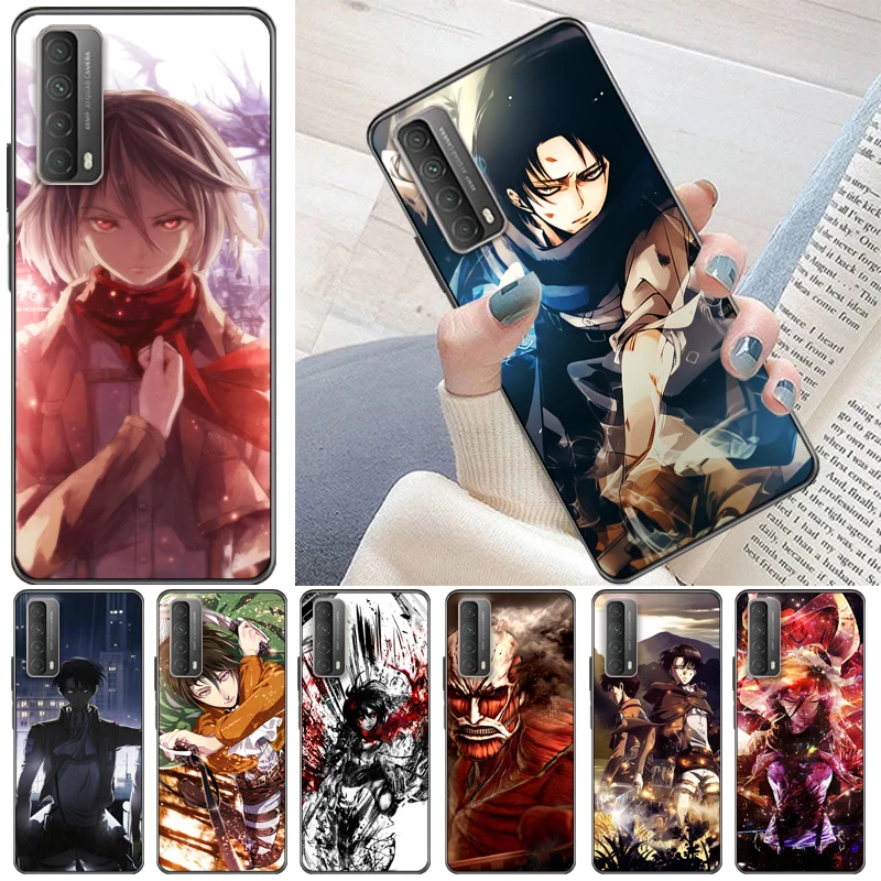 

Attack On Titan Armin Arlert Levi Mikasa Ackerman Eren Jager Phone Case For Huawei P Smart Z 2019 2021 Coque Carcasa Back Cover