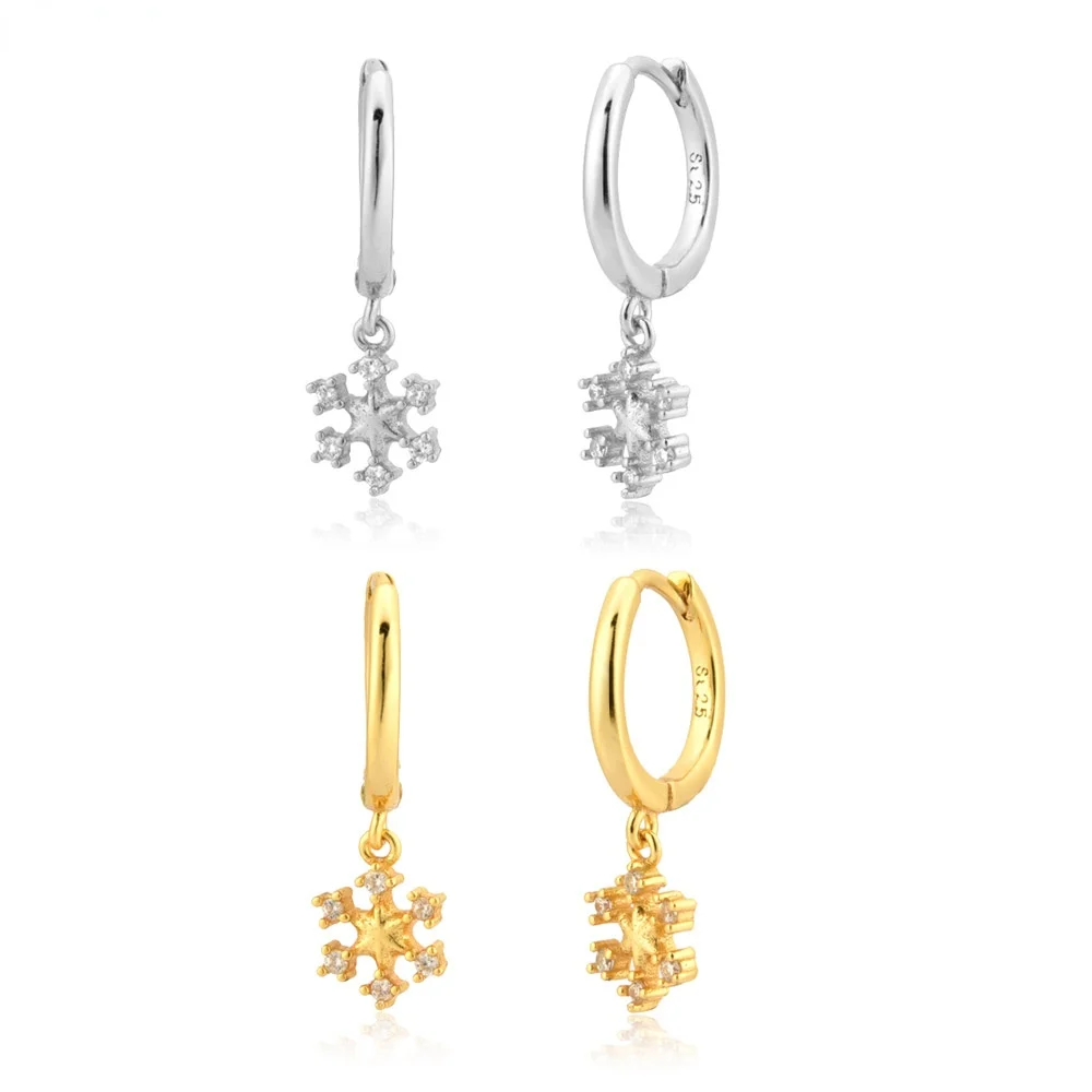 

Gold Star Charm Drop Earring Clips Crystal Tiny Dangle Charm Piercing Luxury Fine Jewelry earrings for women