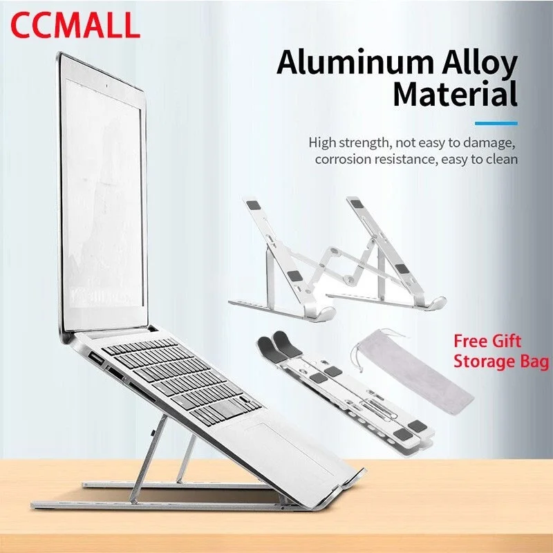 

Collapsible Laptop Stand Laptop Holder Foldable laptop stand Desktop Lift Booster Folding Cooling Rack Carrier Adjustabl