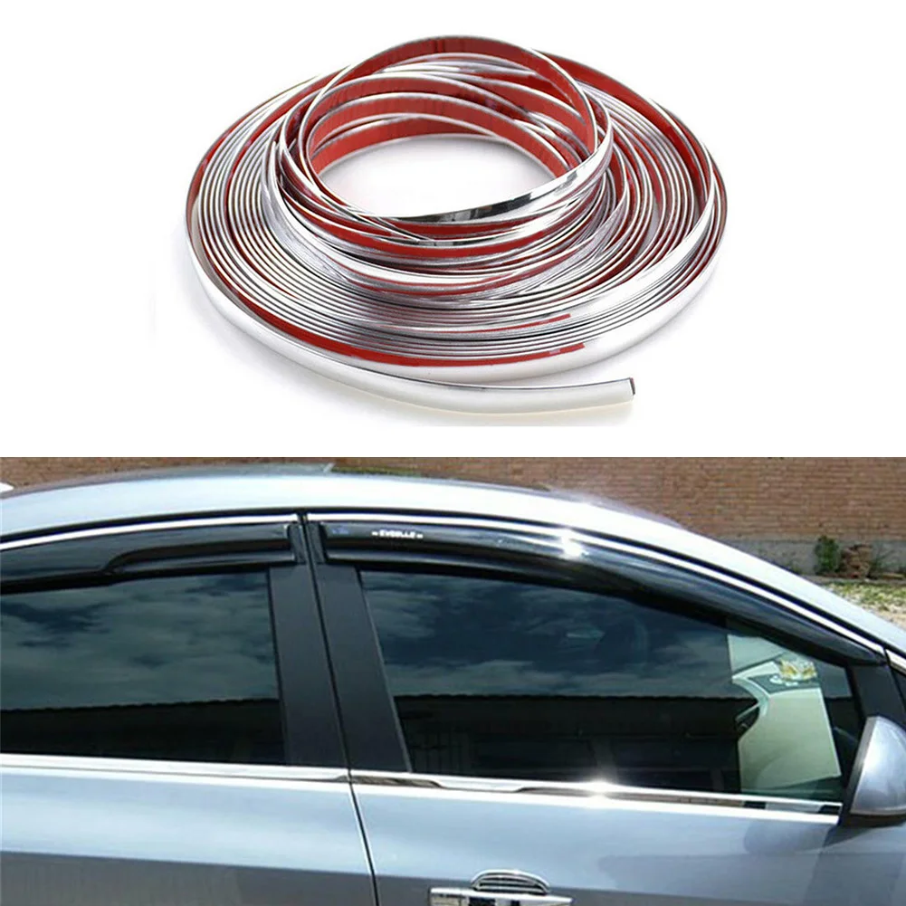 1 рулон 5 м Автомобильная хромированная DIY литьевая отделка наклейка бампера