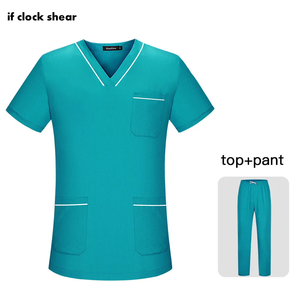 

Anesthetist suit doctor costume Beauty salon work clothes High quality pharmacy dental clinic workwear nursing Uniform scrub set