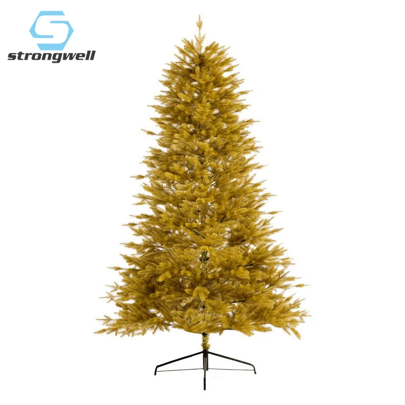 

Strongwell Gold Color Christmas Tree Festival Decoration Artificial Christmas Tree Ornament Home Decoration Children Gifts