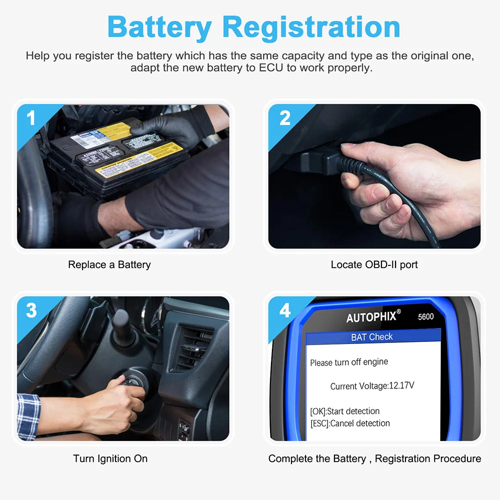 Автомобильный сканер Autophix 5600 OBD2 профессиональный считыватель кодов для полной