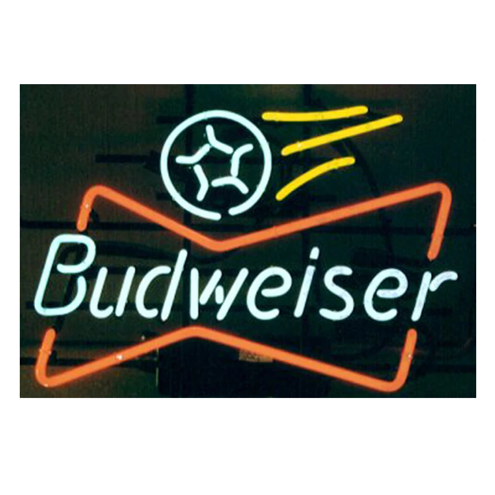 Бабочка Budweiser для футбола сделанная на заказ стеклянная туба ручной работы