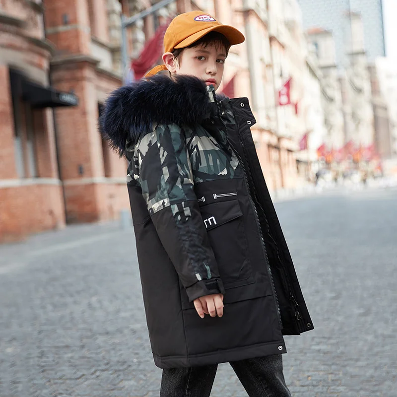

-30 Degrees clothing Children winter 90% White duck down jacket 2021 Thick warm parka Kids coat boys Outerwear snowsuit clothes